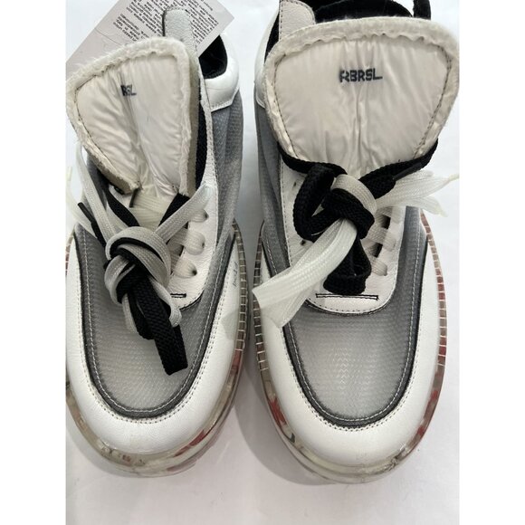 RBRSL Bold Sneakers in White Black main image 6